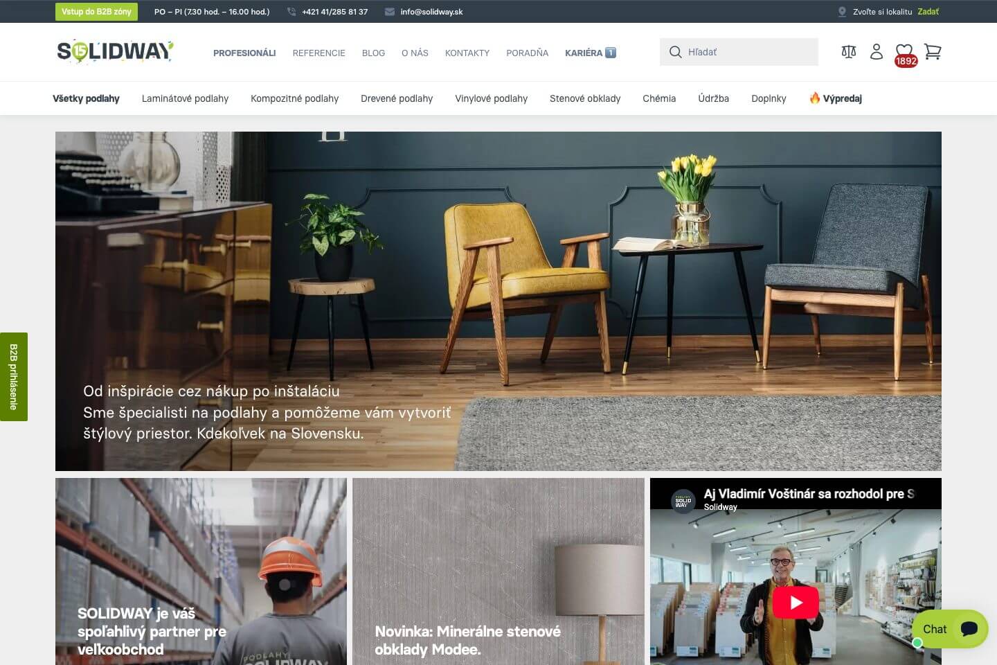 Homepage e-shopu SOLIDWAY